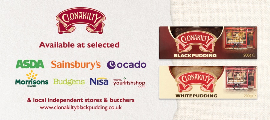 Clonakilty Black Pudding and White Pudding